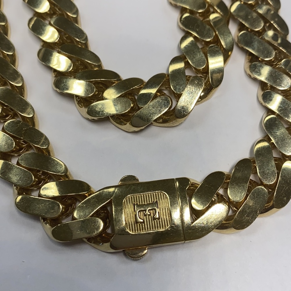 NEW 14K Gold Cuban Necklace 24”
